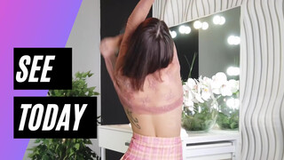 1. Panty try on haul! Mini skirt and transparent lingerie haul with panties haul review and try on