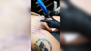 1. Orgasm from coochie tattoo