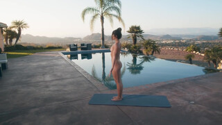 1. Naked yoga with a view (starting at 0:30)