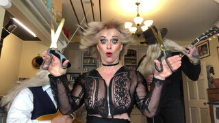 Toyah Willcox, braless, see-through top and flashes a couple of underboobs throughout the video