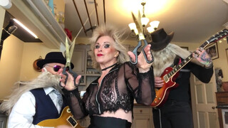 6. Toyah Willcox, braless, see-through top and flashes a couple of underboobs throughout the video