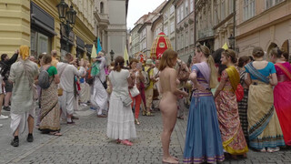 3. Walking around naked in the middle of a busy festival