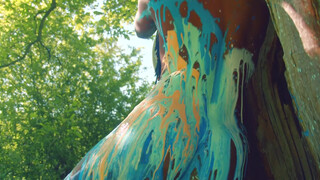 8. S6:E1 Abstract Art Action Body Painting 'Untitled 51' Alice in Wonderlan... beauty starts from 5:22 enjoy