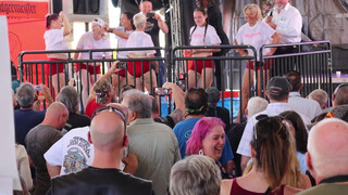 2. Hot 72 year old wins wet tshirt contest at dirty harrys during bikeweek