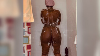 8. Big ass soaped in the shower
