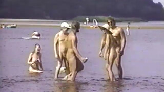 5. Vintage nudist blonde (0:36,2:06,6:01,11:15)... body painting MILF with hairy pussy (3:55)