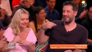 7. Nip slip due to wardrobe malfunction on a talk show (barely 5 seconds in...)