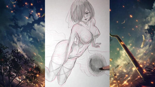 7. Hot Anime girl Body drawing