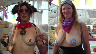 Boobs, even with pasties, are one of many reasons to attend the Burning Man festival!!!