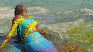 S4:E8 Abstract Art Action Body Painting 'Untitled No.38' Mermaid • GD Fi..