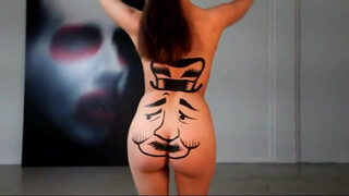 1. Nude Body Paint Art Dancing ????