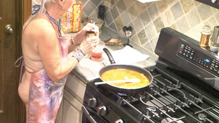 5. boob out cooking