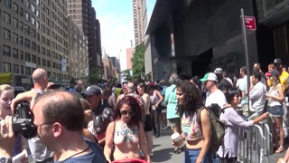 7. Topless Parade in New York Part I on Sunday August 23, 2015