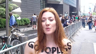 9. If you advocate for public toplessness, it helps if you look like her (0:42)