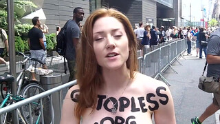 10. If you advocate for public toplessness, it helps if you look like her (0:42)