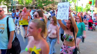Free The nipple (BODY PAINTING) West Virginia. Tits @ 0:13