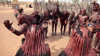 Nude tribal people dance