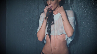 10. Wet shirt, small boobs, “Gracia de Torres – Sexy shower Waikiki”