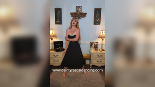 10. “Dainty Rascal Dancing in Sheer Vintage Black Dresses and Lingerie Try On Haul”
