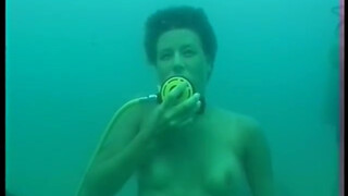 7. Topless female divers