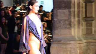7. Fashion Week topless models