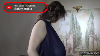7. Video of huge boobs swaying in a thin dress starting 2:50 in “Bbw, cewek bohay, Part 9, XENIA WOOD. @Bohay studio”