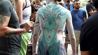 5. Body painting in NYC, 2016