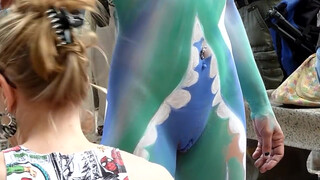7. Body painting in NYC, 2016