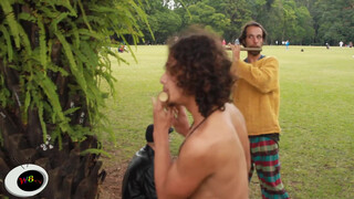 4. Naked people cavorting at 0:38 in “Manifestação Pela Liberdade da Nudez em São Paulo”