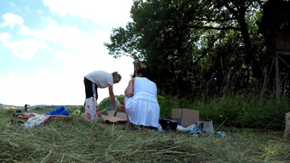 5. Twister Girls Outdoors lots of bend overs and panty upskirt views