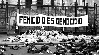 6. A pile of naked ladies at 3:46 in “#FemicidioEsGenocidio (Fuerza Artística de Choque Comunicativo)”