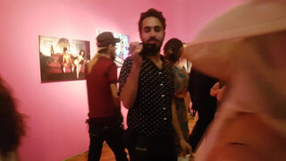 2. She bares her pussy while screaming “THIS IS NOT PORNOGRAPHY” in “Guillermo Gómez-Peña – Museo de Arte Moderno CDMX (Performance + Protest)”