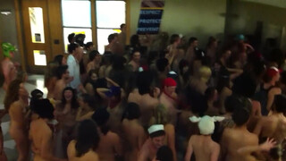 10. College kids are unbelievably excited to be naked at 0:05 in “UC Berkeley Naked Run Fall 2011”