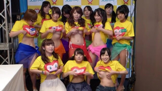 2. Japanese porn stars donate their boobs to be groped to raise money for HIV research at 0:22 in “Senos contra el sida”