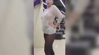 6. Beautiful MILF Lada from Russia made a performance from shopping