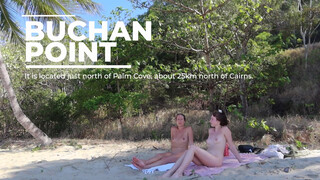 5. Two women strip naked at 4:00 in “Nude Beaches of Australia: Buchan Point – a nude beach with a naughty reputation”