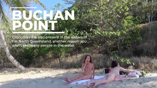 6. Two women strip naked at 4:00 in “Nude Beaches of Australia: Buchan Point – a nude beach with a naughty reputation”