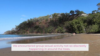 8. Two women strip naked at 4:00 in “Nude Beaches of Australia: Buchan Point – a nude beach with a naughty reputation”