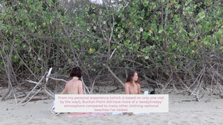9. Two women strip naked at 4:00 in “Nude Beaches of Australia: Buchan Point – a nude beach with a naughty reputation”