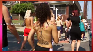 7. Highschool senior organizes free the nipple march, 2:20 in “Scary Videos Of Free The Nipple Womens March Caught On Camera RM”