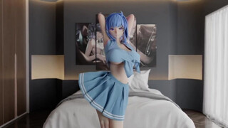 5. Anime girl strips at 0:50 in “[MMD R-18] St. Louis 2 Phut Hon”