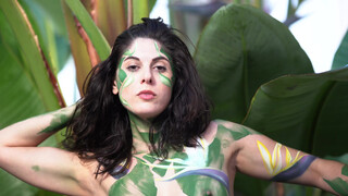 4. Nudity starts 0:15 in “Bird of Paradise Body Painting”