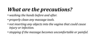 2. Close up of female masturbation in “Health Tips: Yoni Massage”