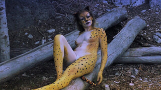 5. Cheetah Body Paint Outdoors with Jessica Wood