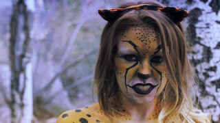 3. Cheetah Body Paint Outdoors with Jessica Wood