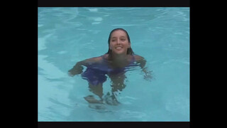 6. Christina takes her top off under water at 3:35 in “ttl model usa model Christina Model in Purple Sheer Nighty at the Pool”