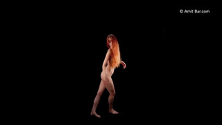 5. Redhead dances naked at 0:05 in new upload “Art video: Ameria dancing by Amit Bar”