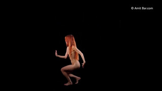 9. Redhead dances naked at 0:05 in new upload “Art video: Ameria dancing by Amit Bar”