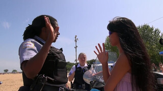 9. Topless Woman Ticketed At GoTopless Day Rally in Chicago