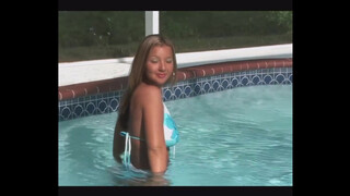 4. ttl model usa model Christina Model White & Blue Ocean Bikini